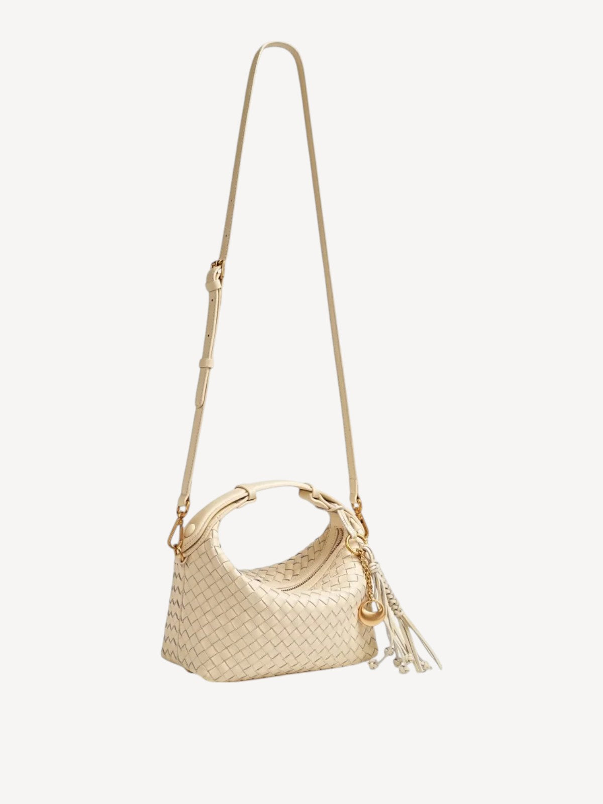 Camilla Half Moon Woven - Creamy White