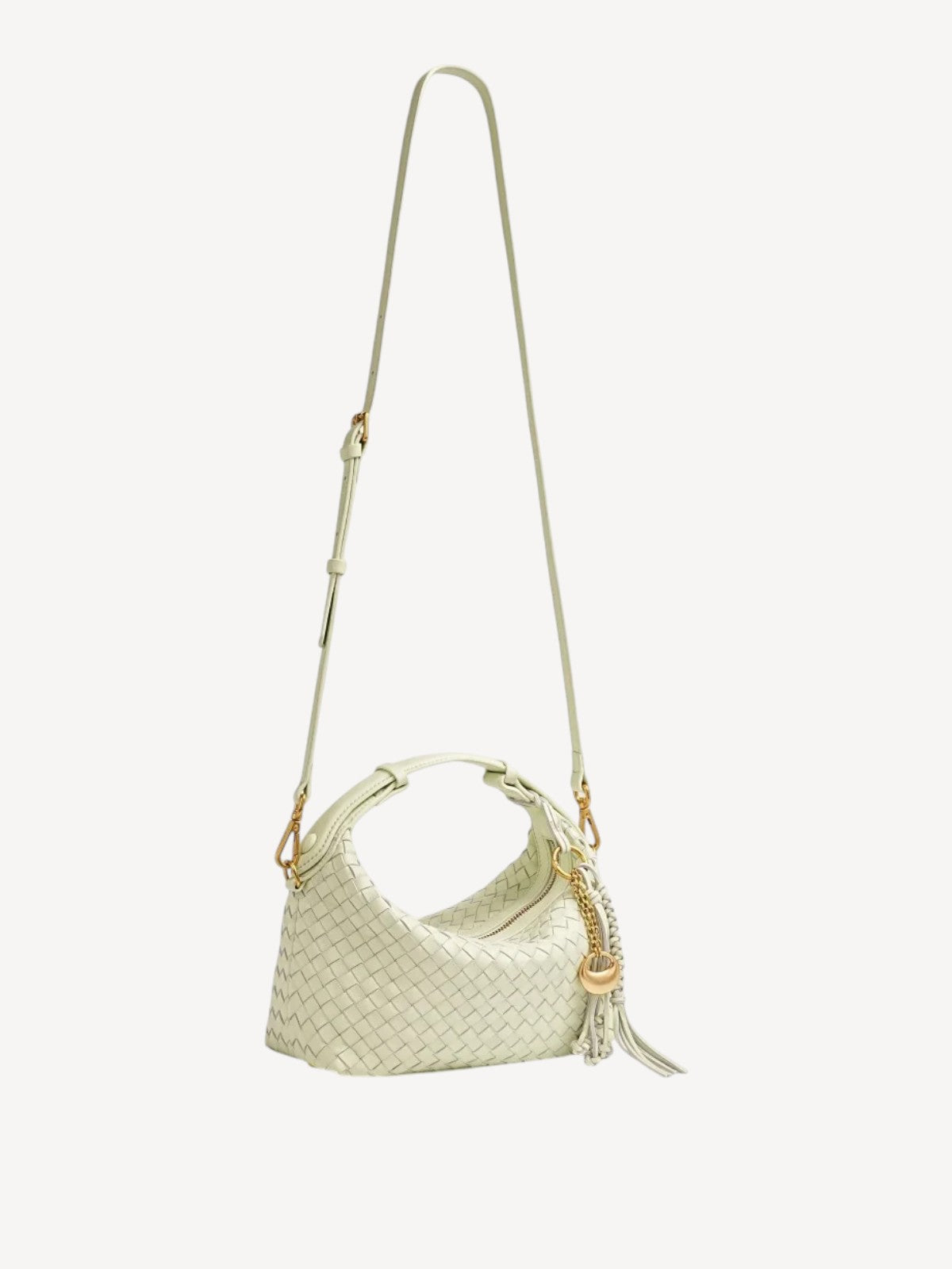 Camilla Half Moon Woven - Bubble Green