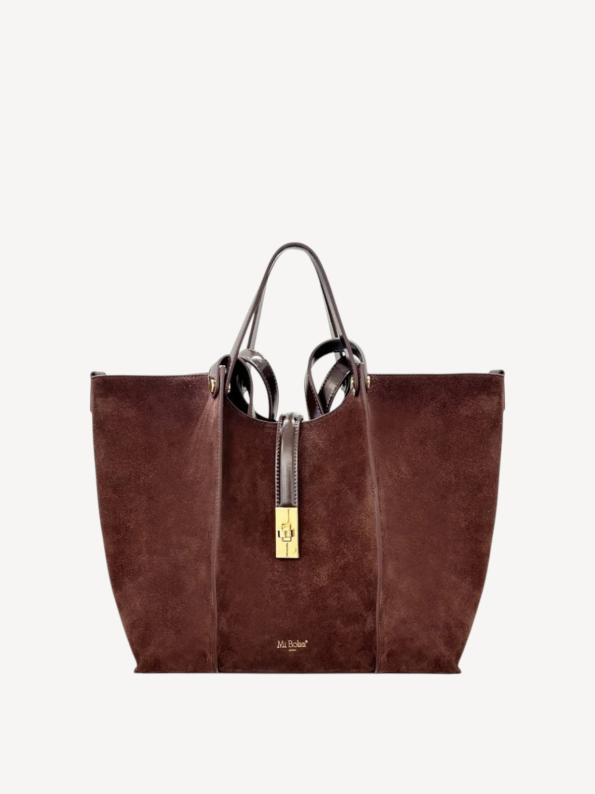 Wharf Tote - Coffee Suede