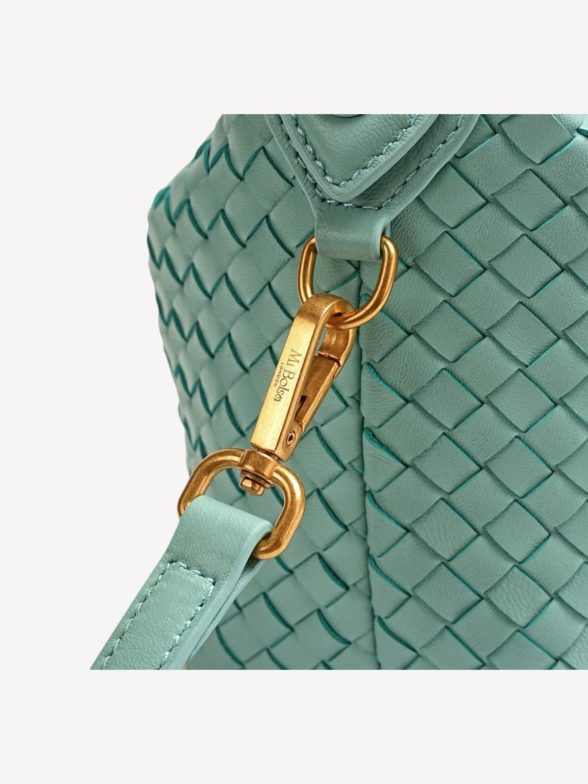 Camilla Half Moon Woven - Sky Blue