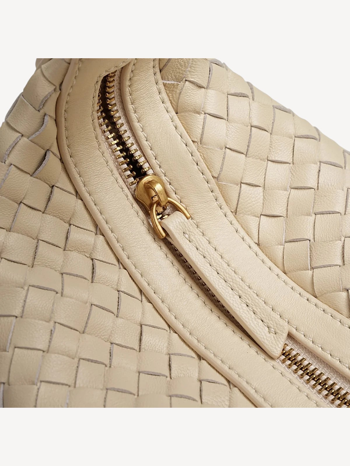 Camilla Half Moon Woven - Creamy White