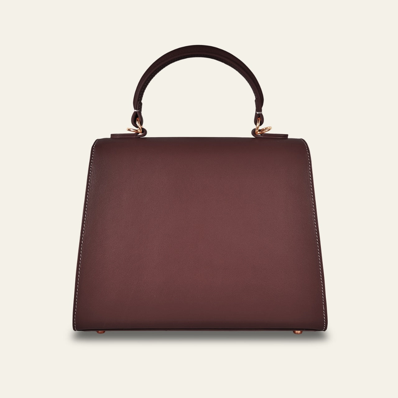 "Mi" Midi Top Handle -Burgundy