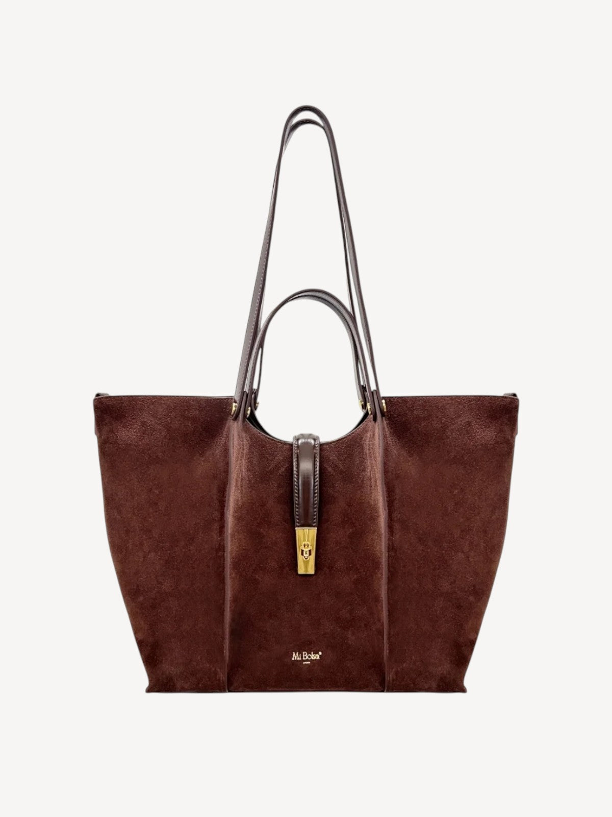 Wharf Tote - Coffee Suede