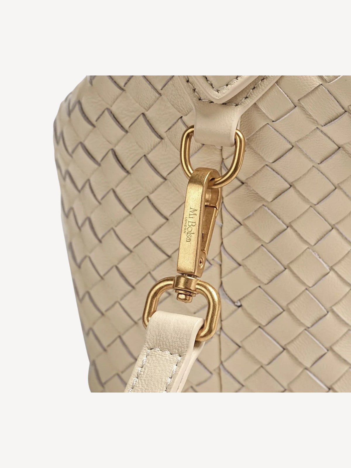 Camilla Half Moon Woven - Creamy White