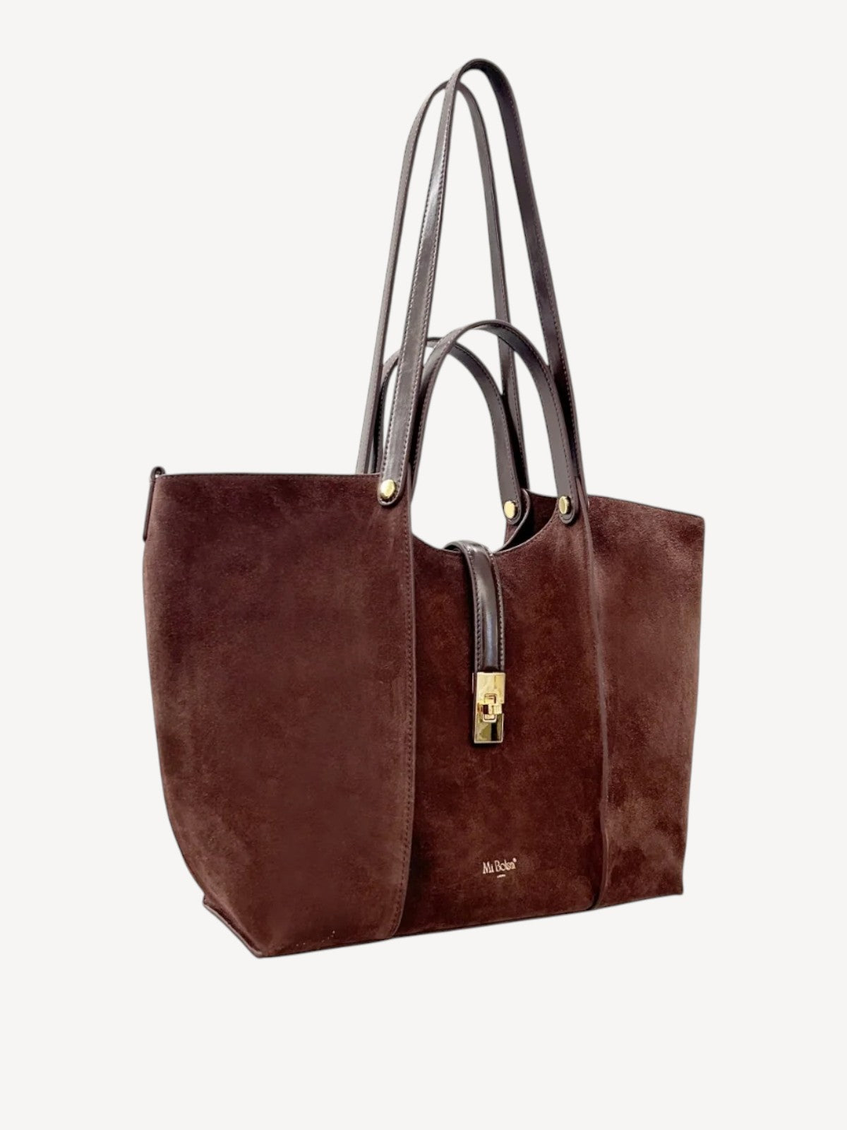 Wharf Tote - Coffee Suede