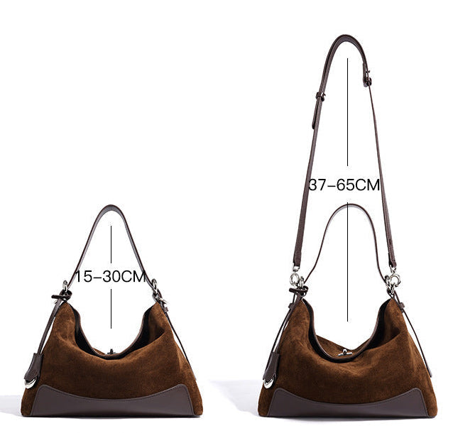 Suede Shoulder - Brown