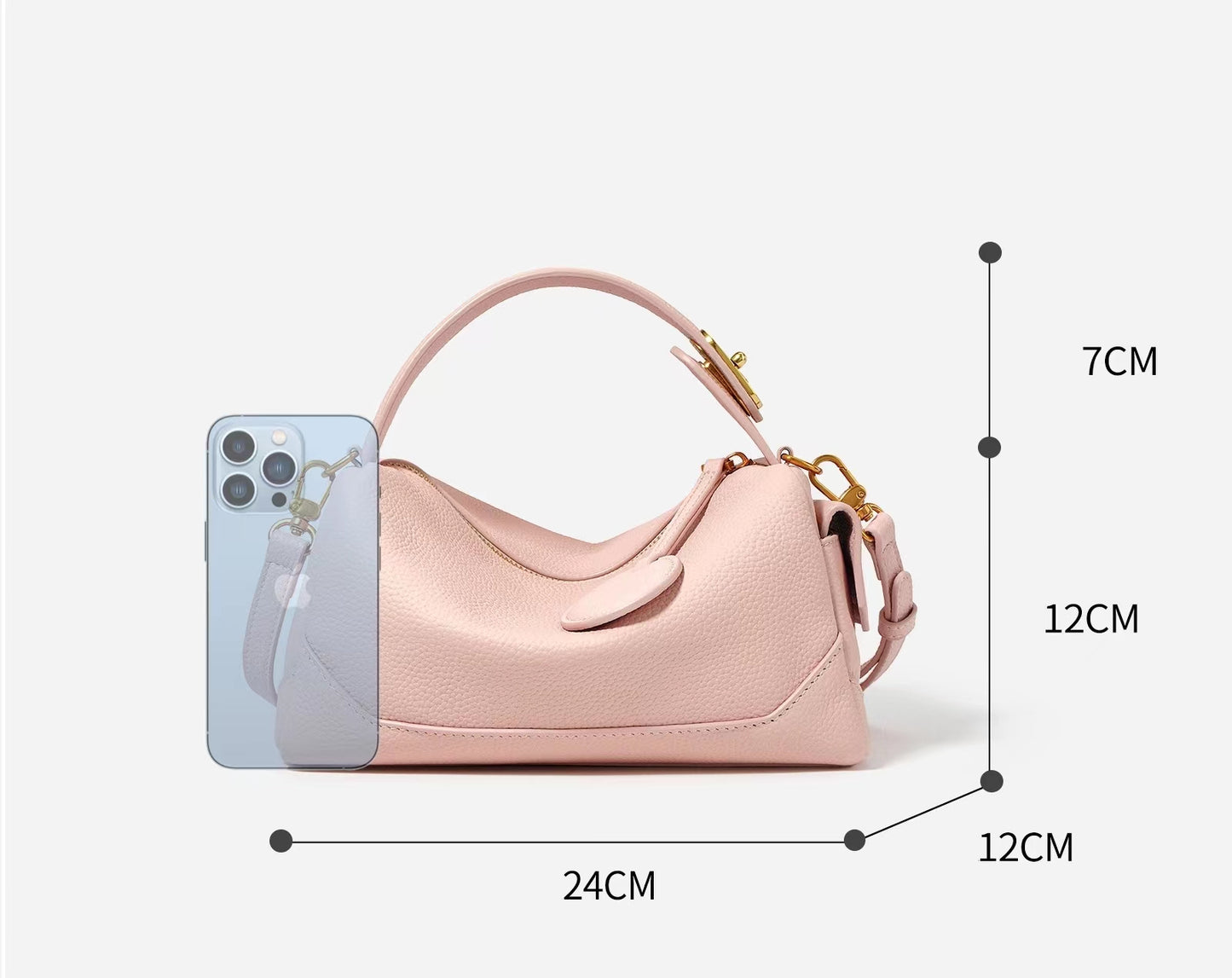 First Layer Cowhide Noa Shoulder Bag