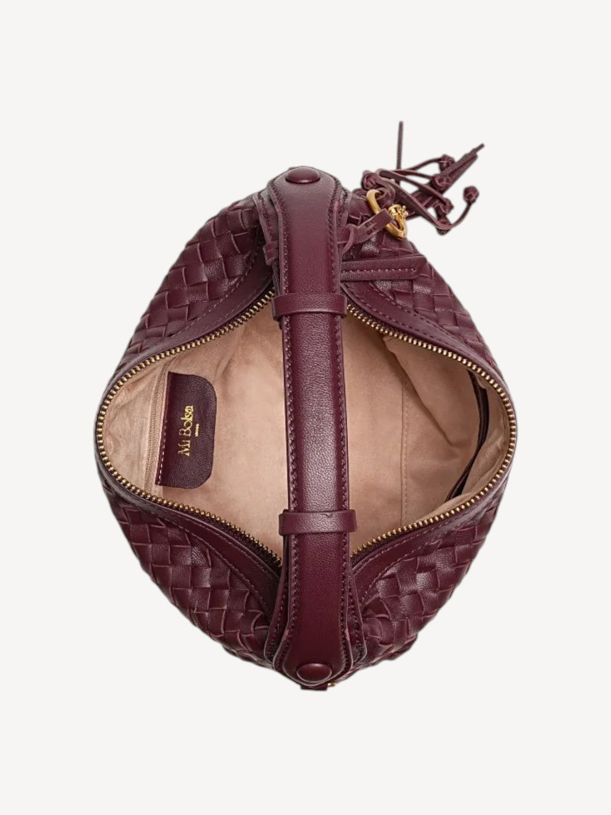 Camilla Half Moon Woven - Burgundy