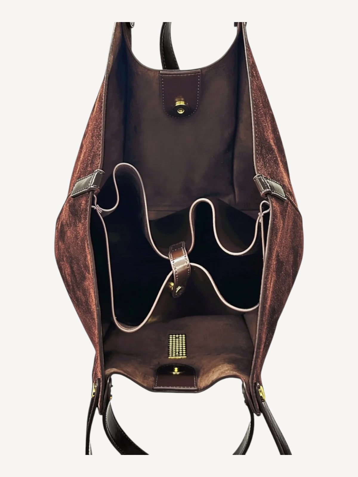 Wharf Tote - Coffee Suede