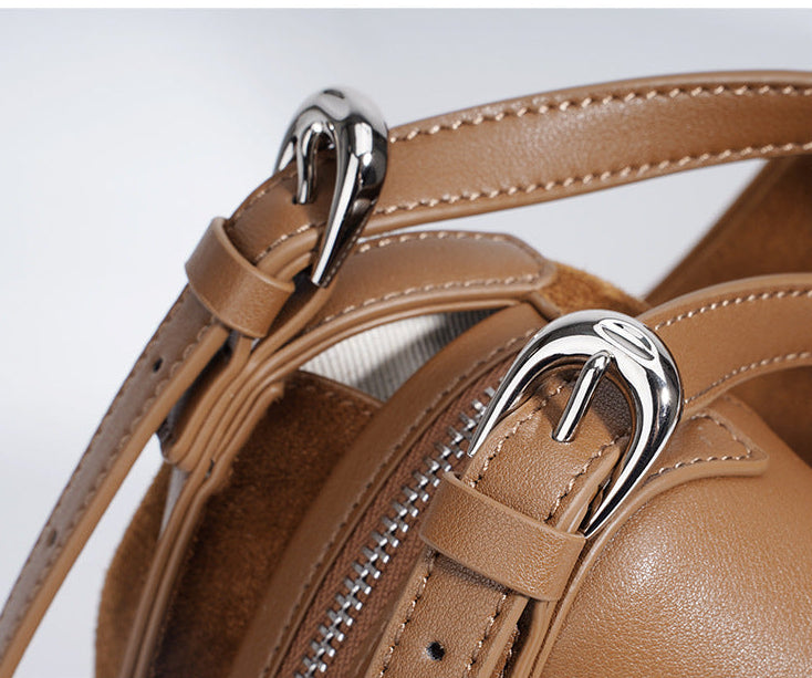 Suede Pillow Shoulder - Coffee