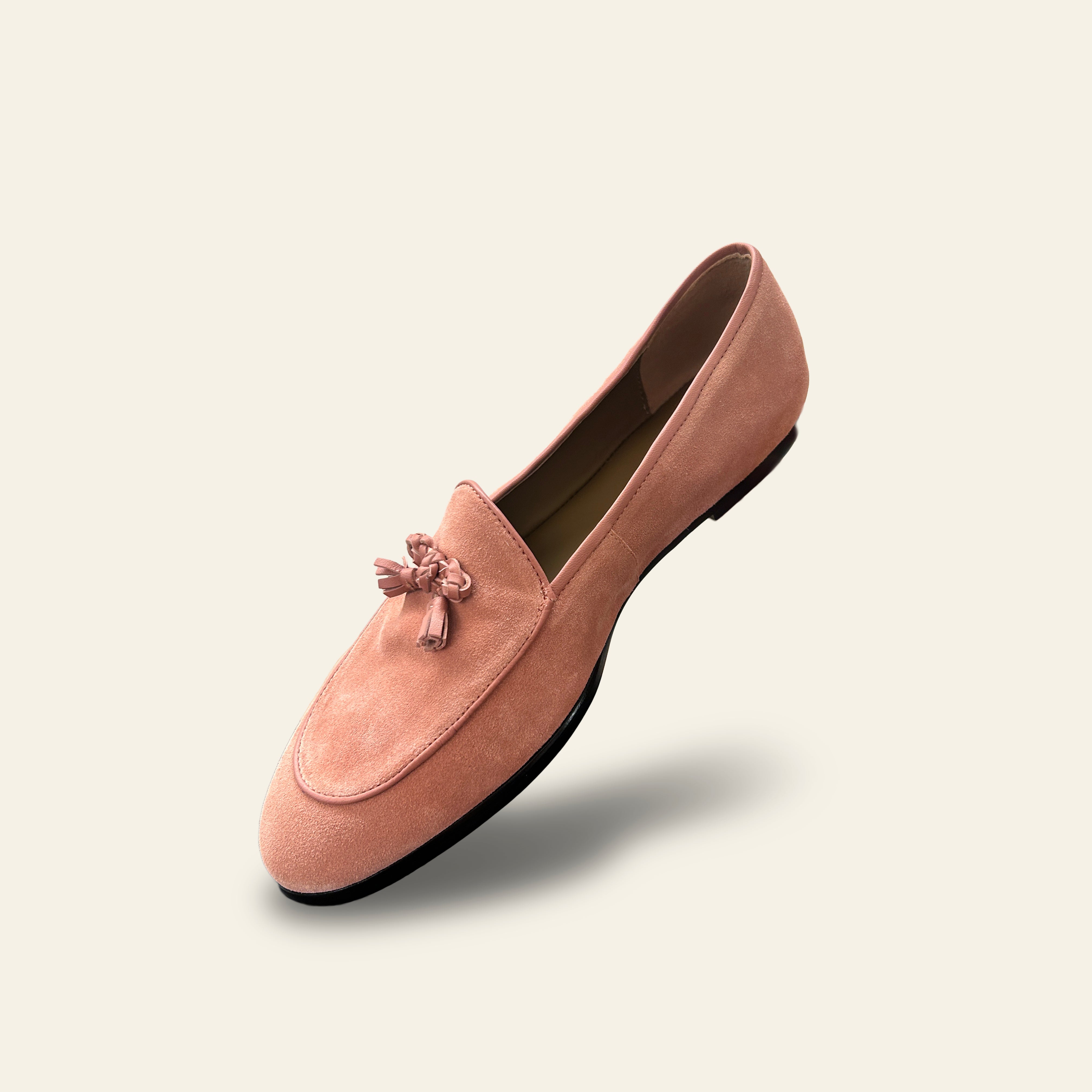 Mia Suede Loafer - Baby Pink