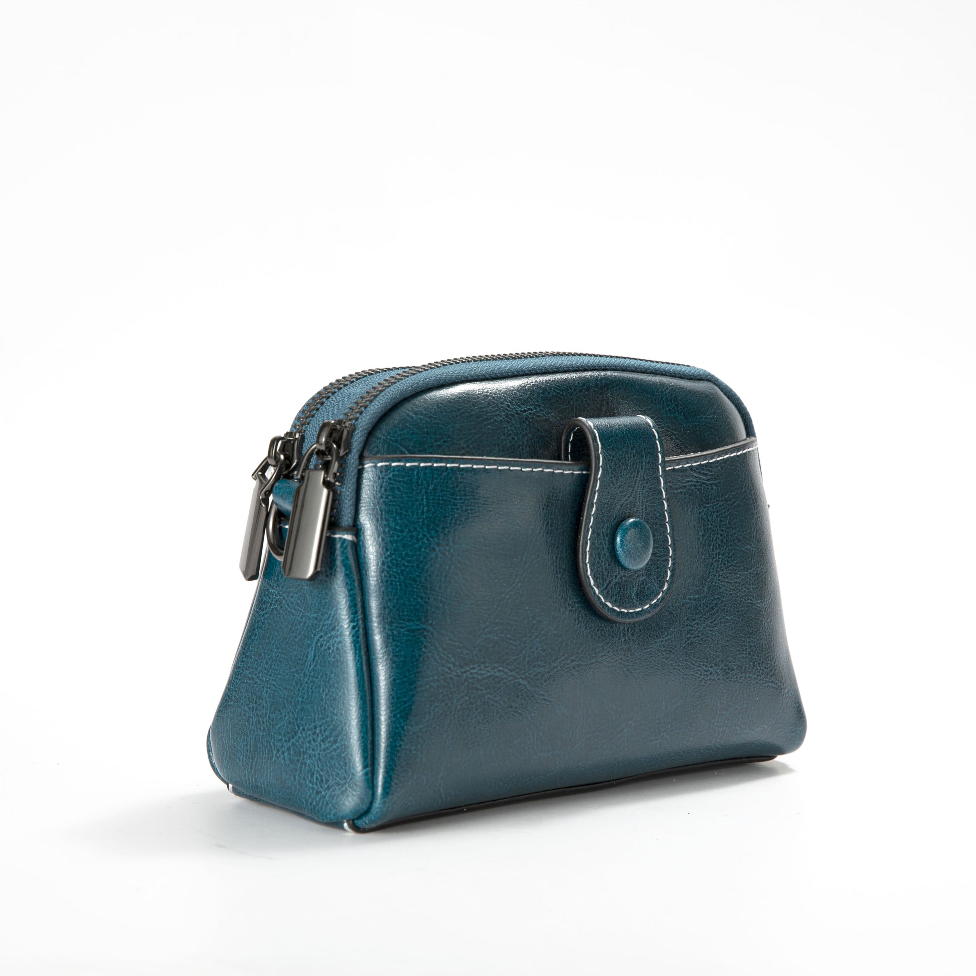 Bella Leather Crossbody Bag in Blue