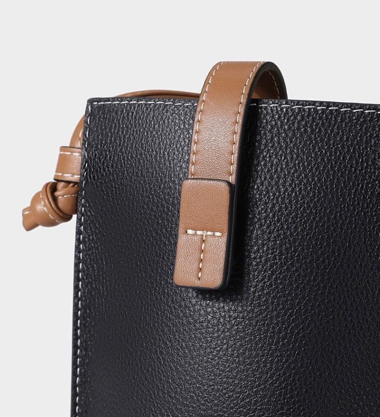 First Layer Cowhide Troy Phone Bag