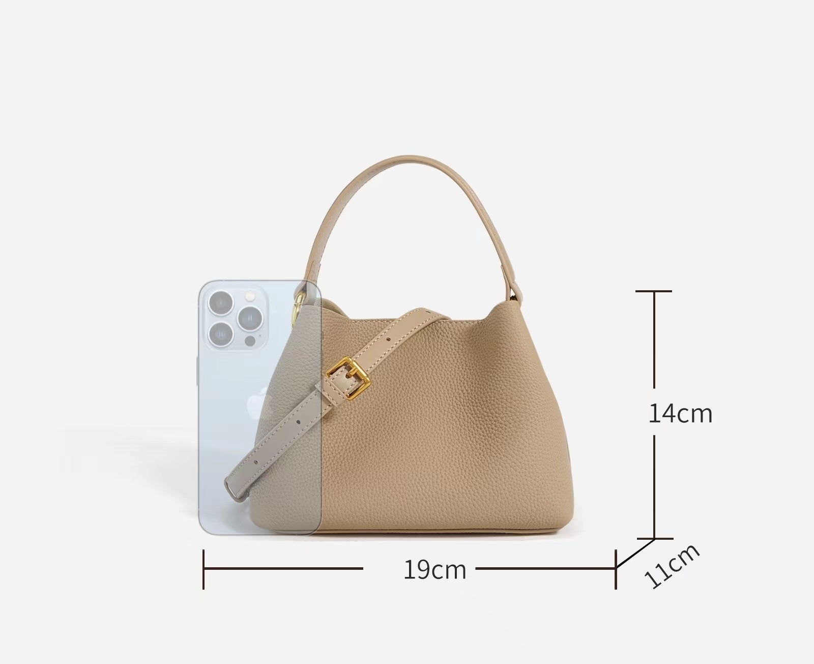 First Layer Cowhide Doreen Shoulder/Tote Bag