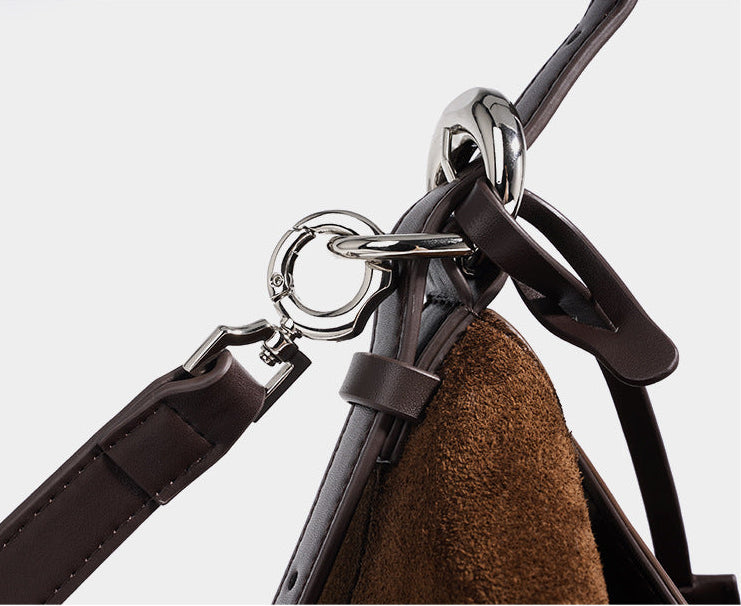 Suede Shoulder - Brown