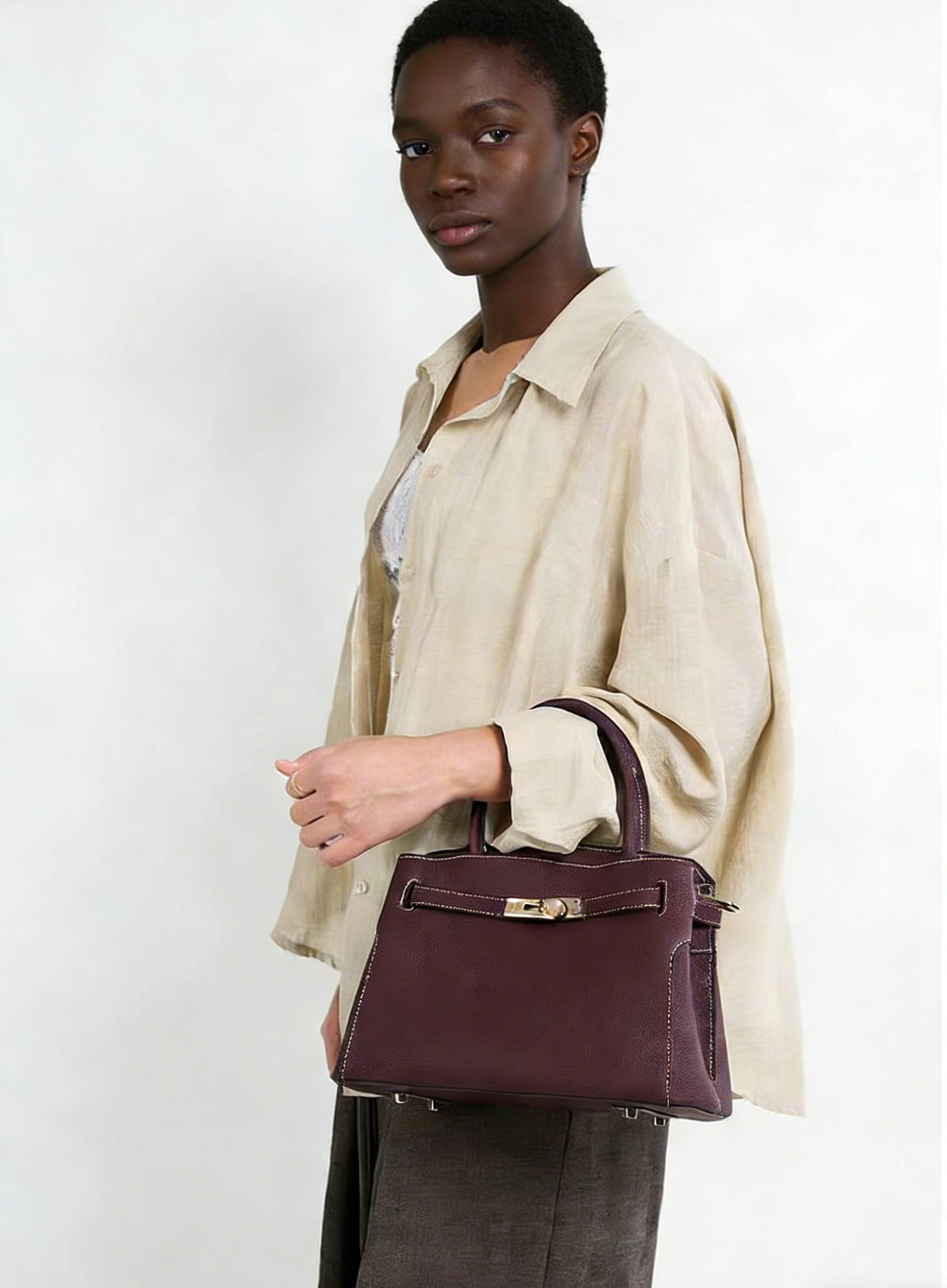 Paris Top Handle - Khaki