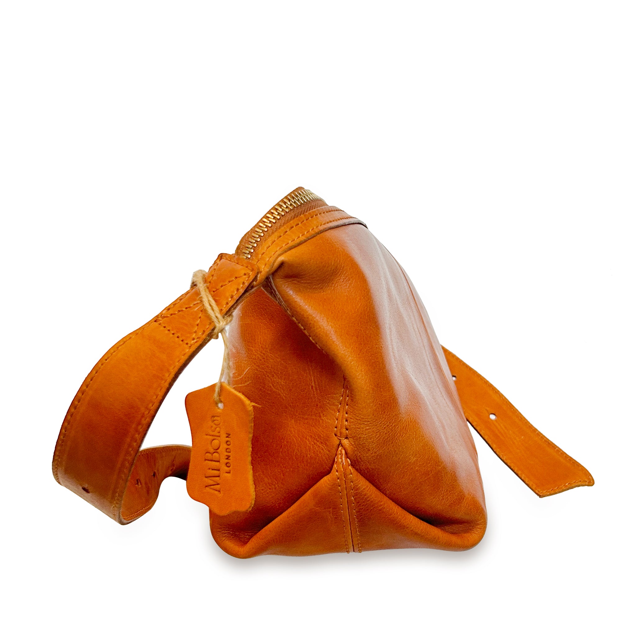 Genuine Vegetable Tanned Leather Dumpling Bag – mibolsalondon