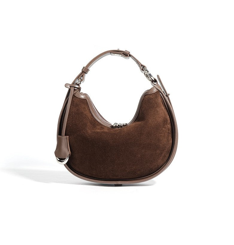 Honora Suede Bag - Brown