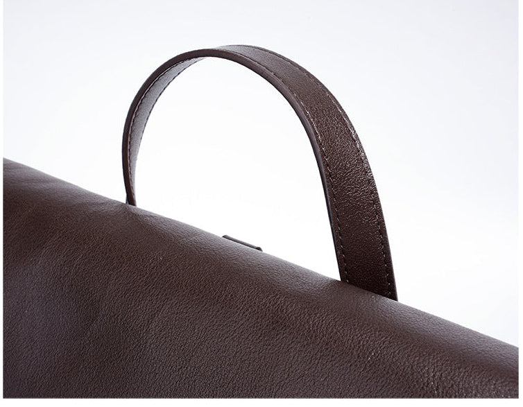 Vegetable-Tanned Cowhide Backpack - Black