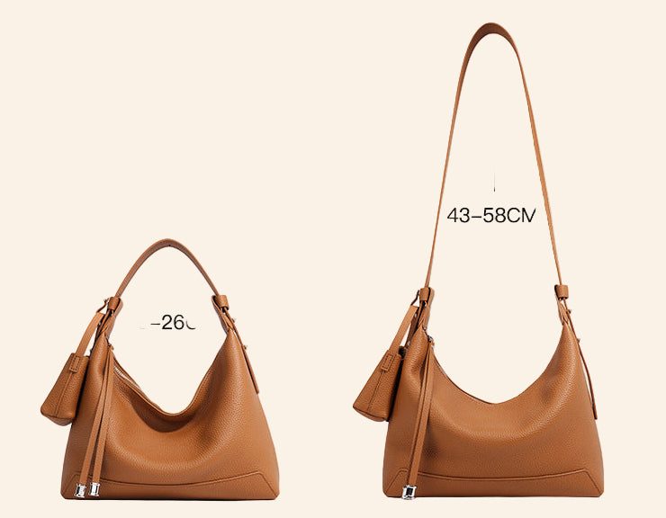 Halfmoon Tote/Shoulder - Grey