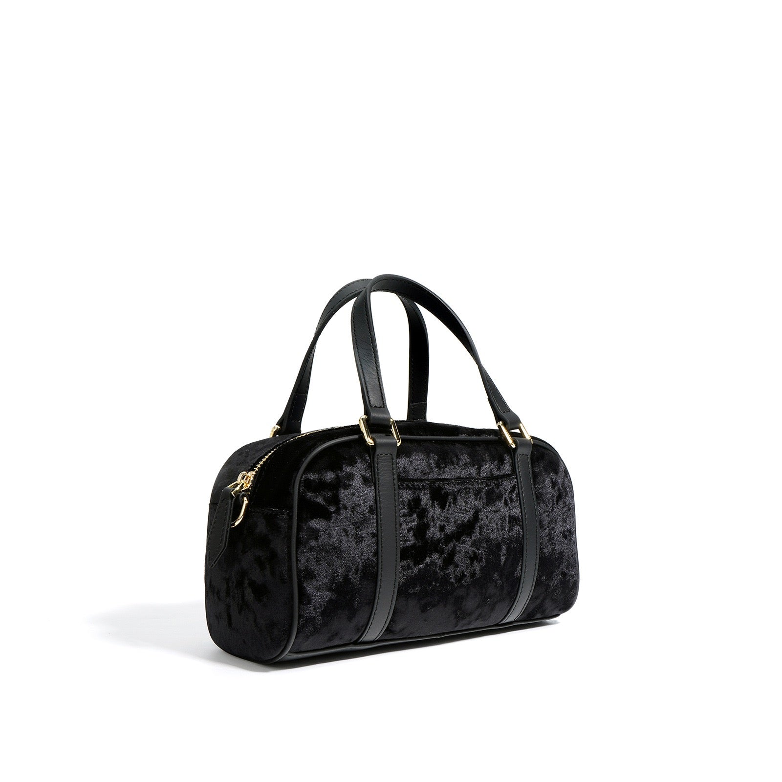 Suede Box Bag - Black