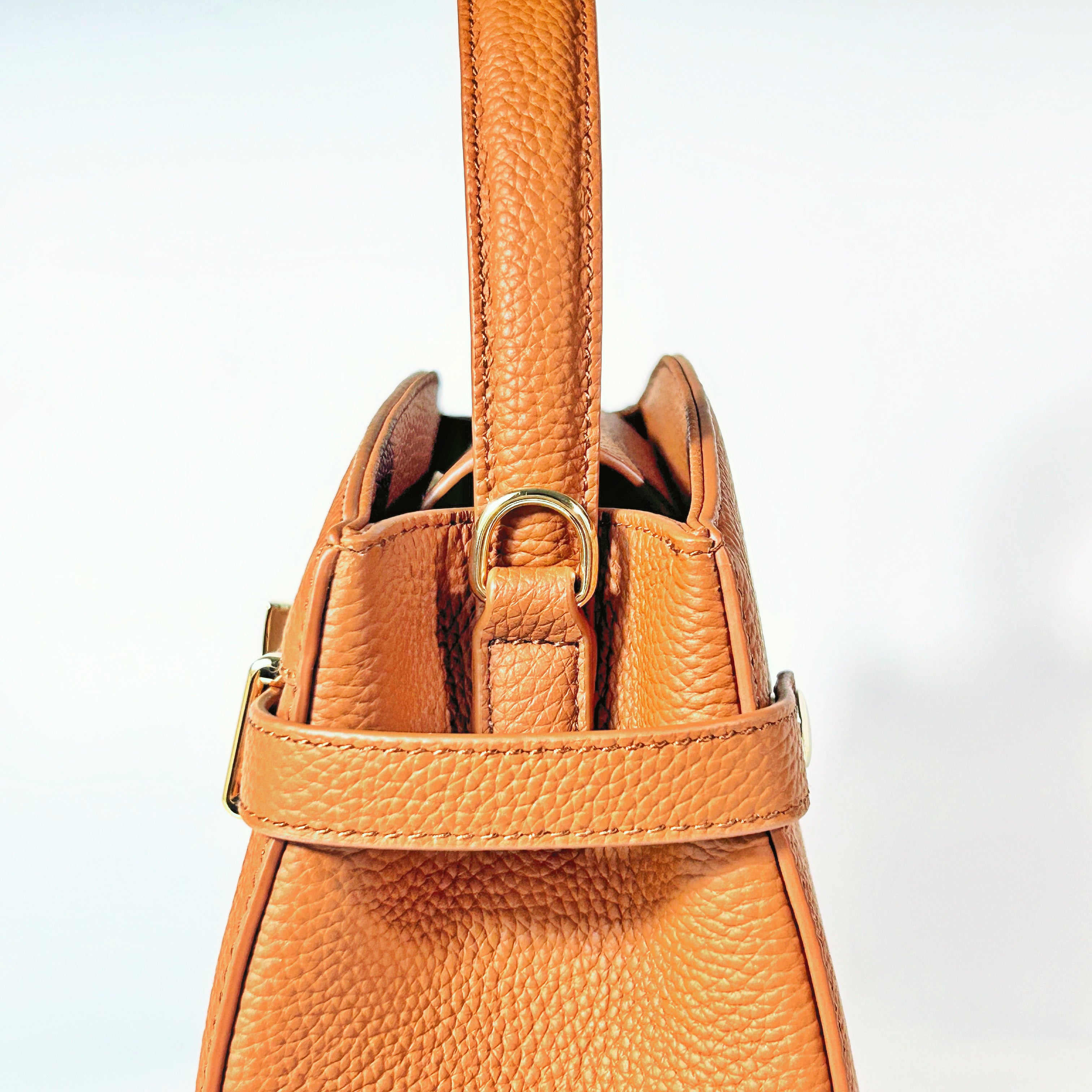 Manhattan Top Handle Bag - Biscuit