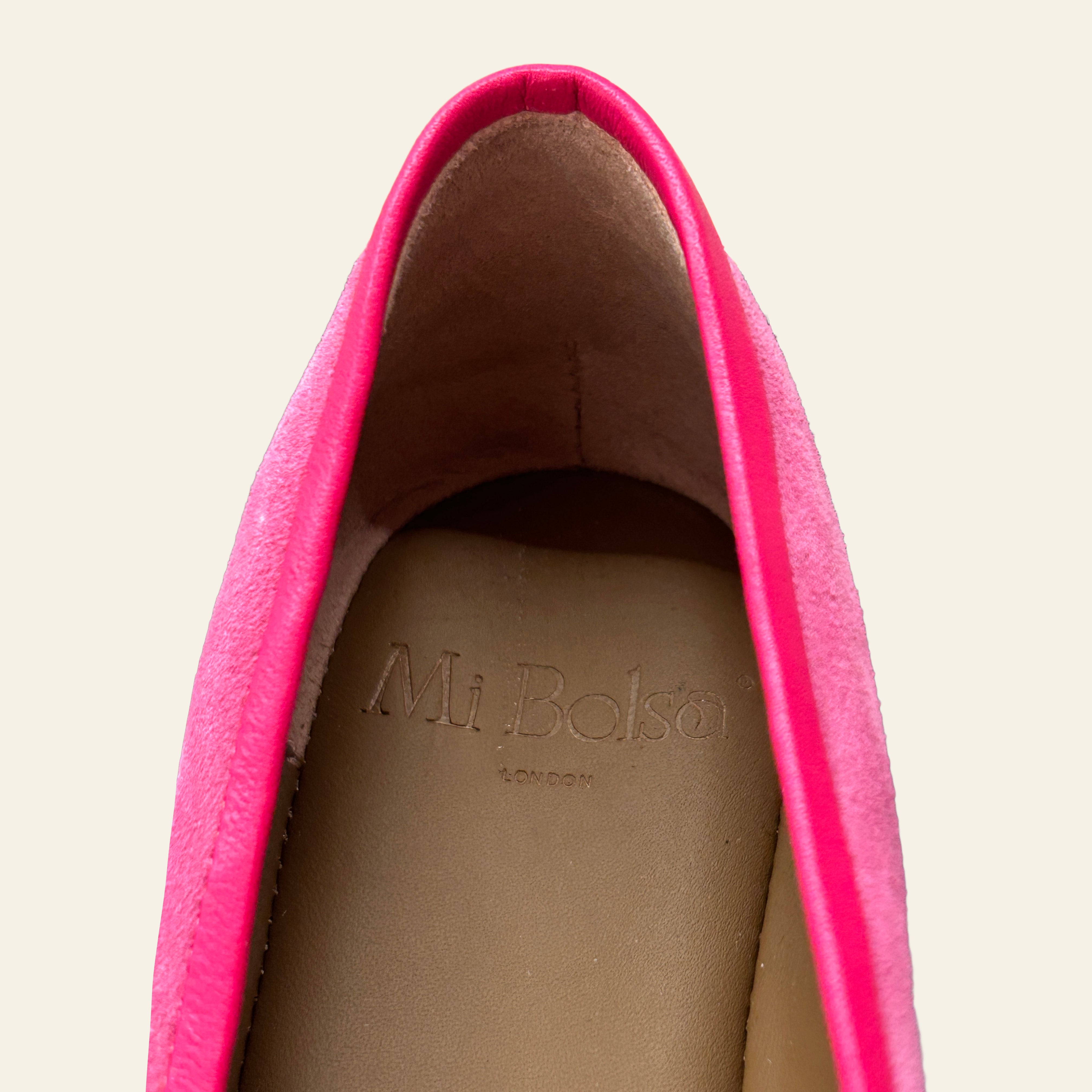 Mia Suede Loafer - Pink Lady