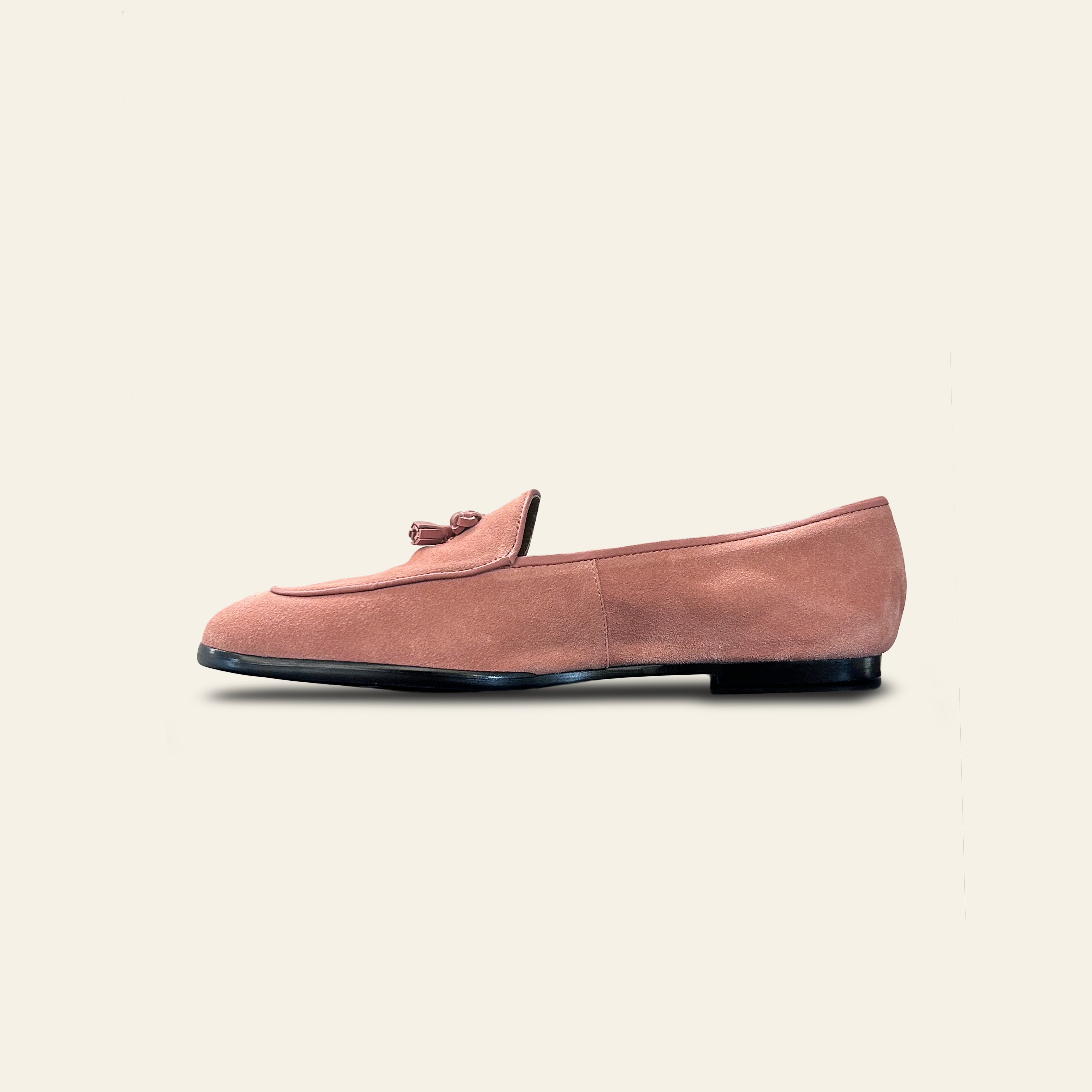 Mia Suede Loafer - Baby Pink