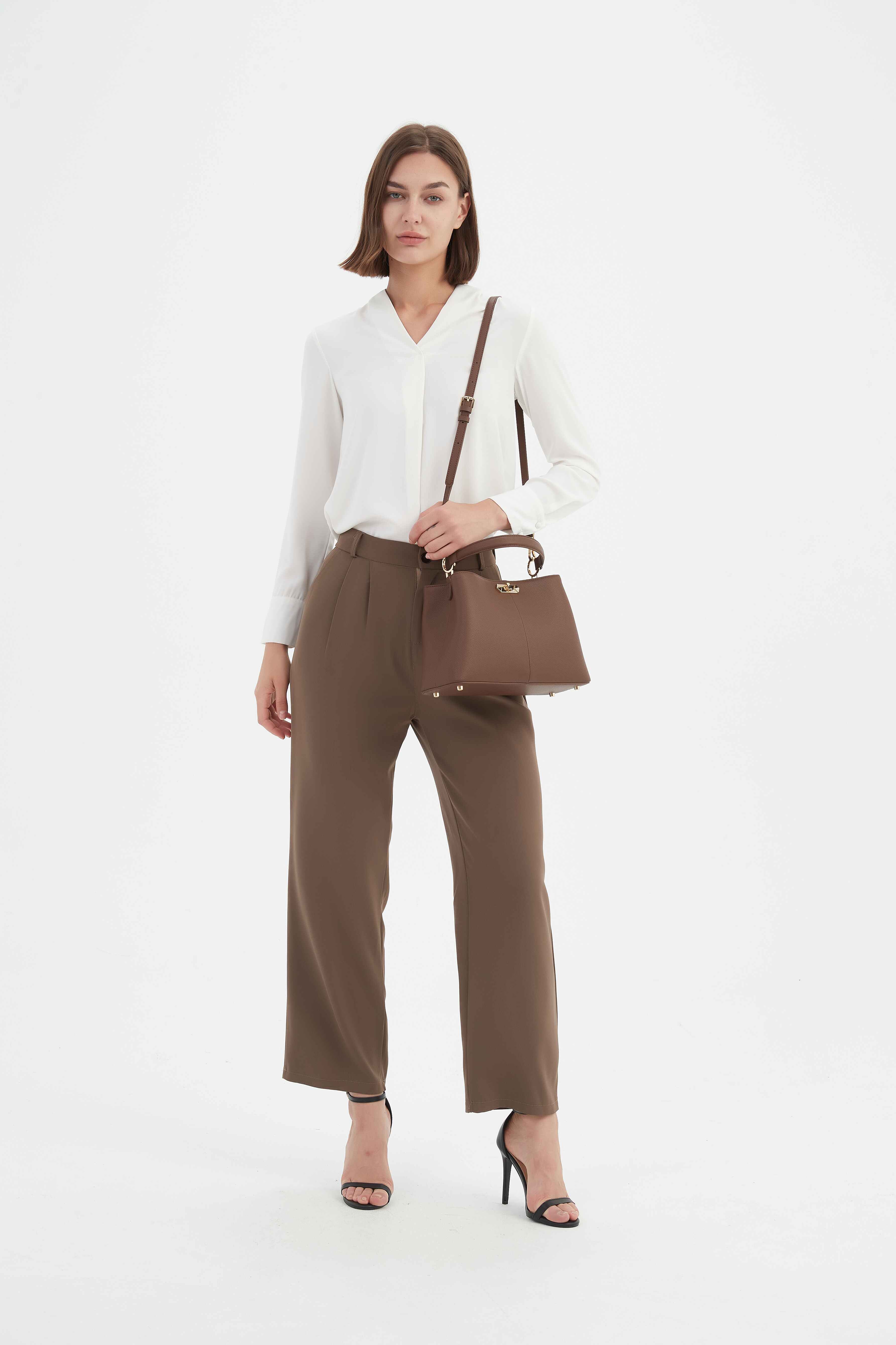 Eva Top Handle Bag - Coffee