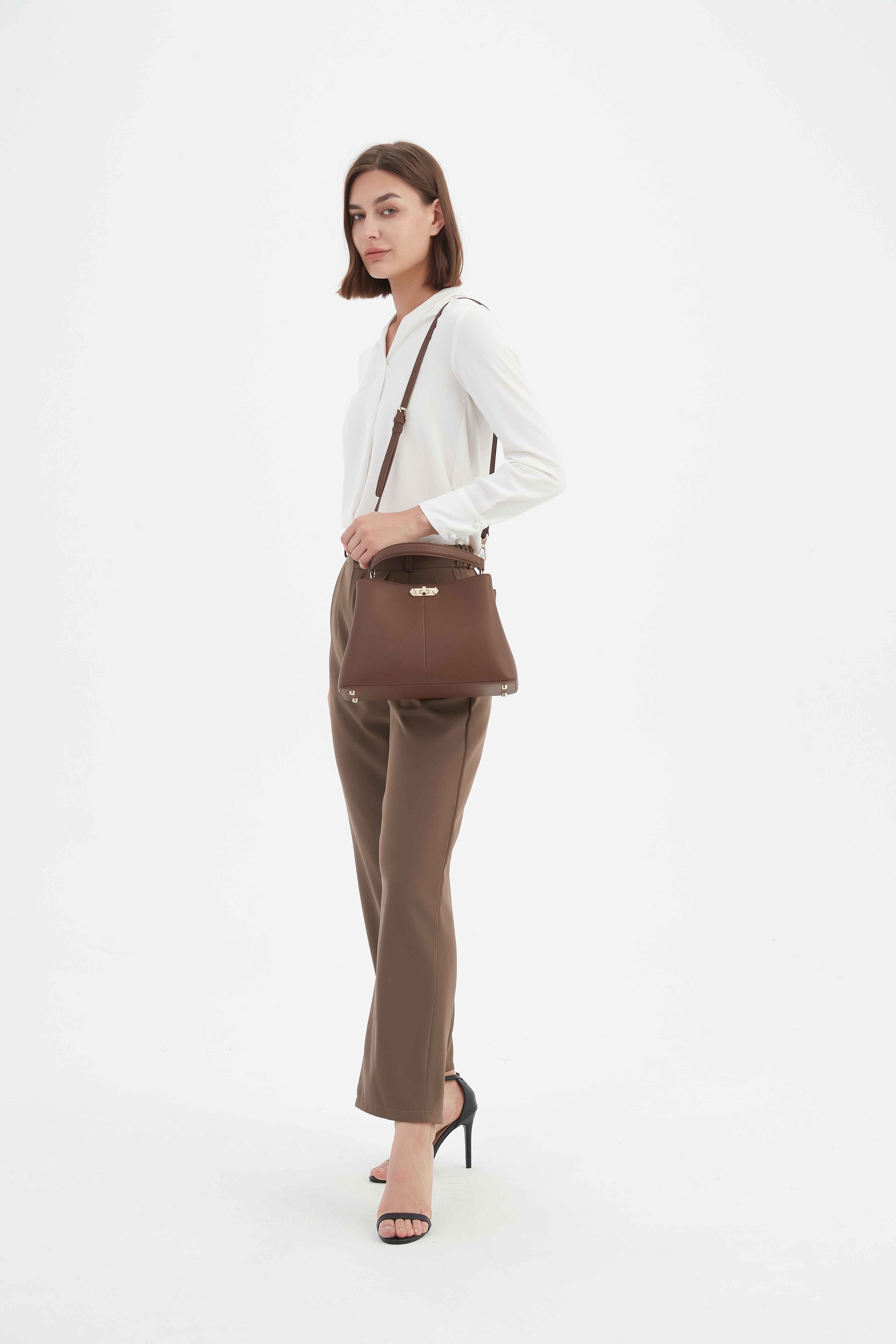 Eva Top Handle Bag - Coffee