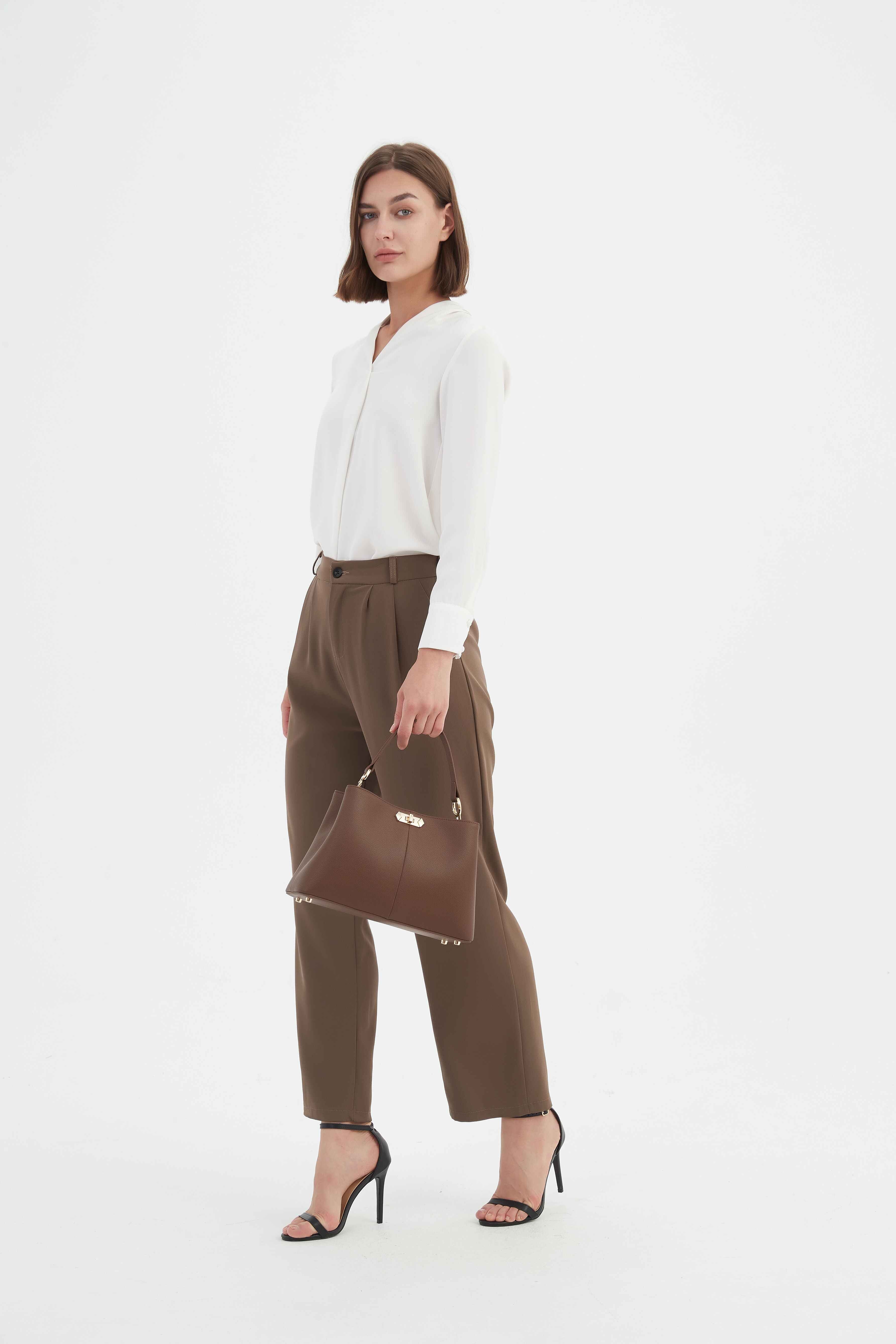 Eva Top Handle Bag - Coffee