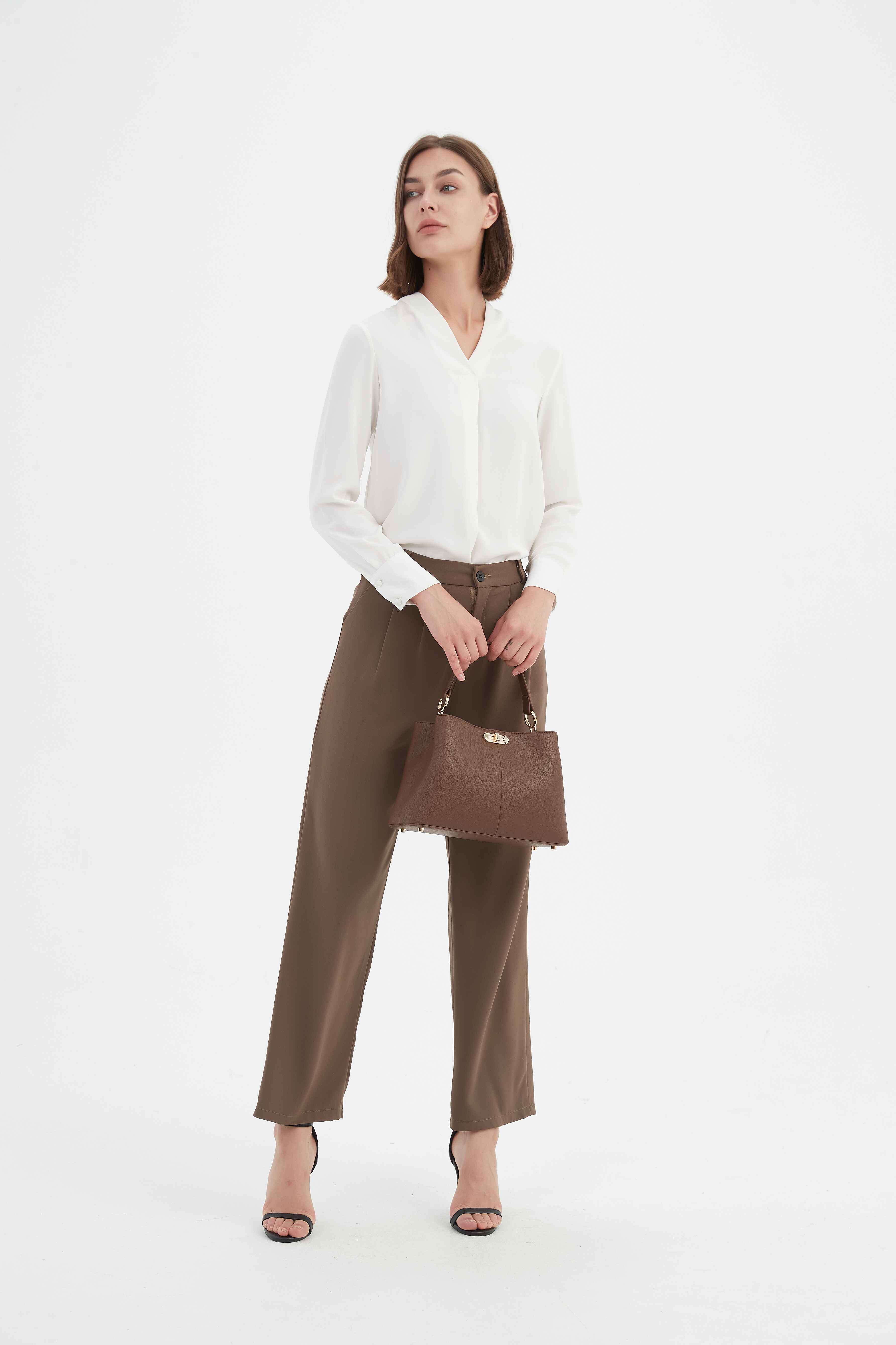 Eva Top Handle Bag - Coffee