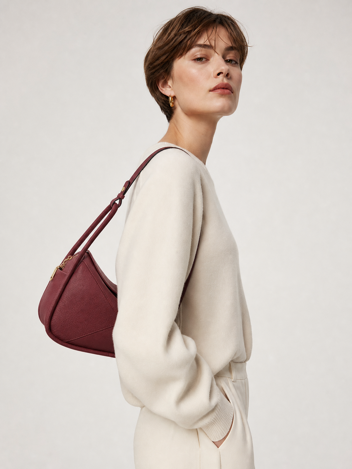 Carnaby Shoulder - Burgundy