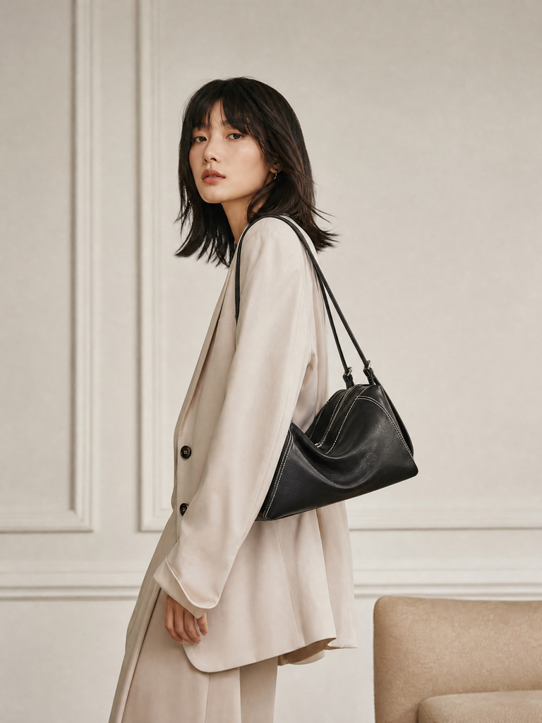 Seoul Shoulder Bag-Creamy White