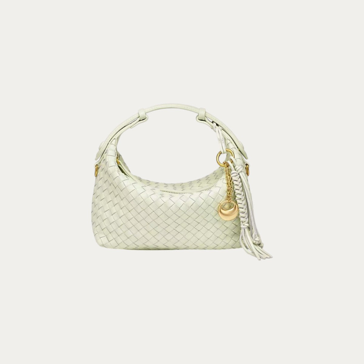 Camilla Half Moon Woven - Bubble Green