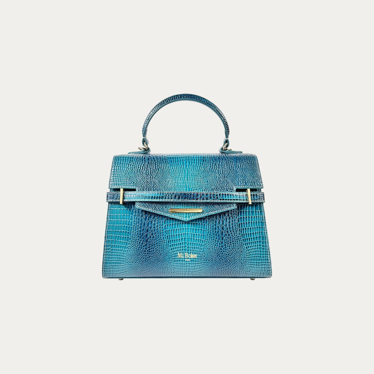 "Mi" Midi Top Handle - Croc Embossed