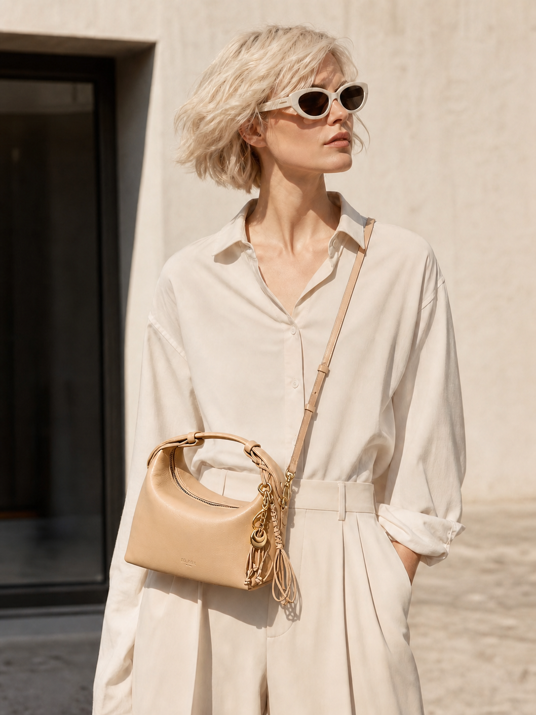 Camilla Half Moon - Apricot