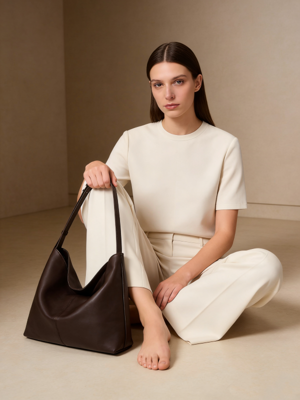 Soft Sheep Leather Shoulder - Mocha