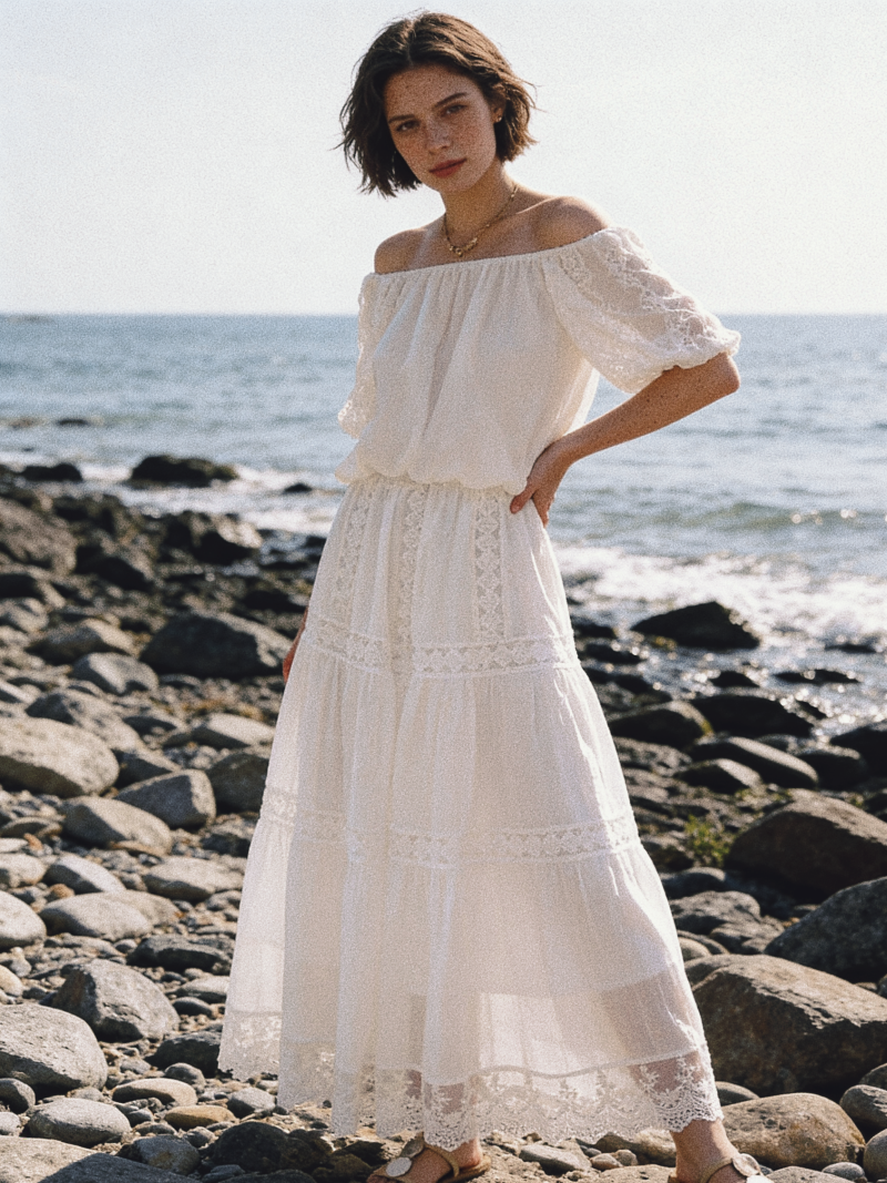 Off Shoulder 2-Piece Dress