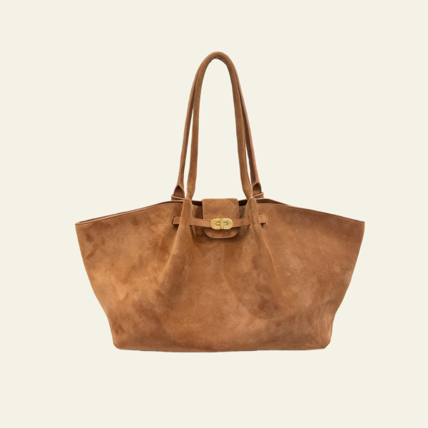 Kensington - Tote in Brown Suede