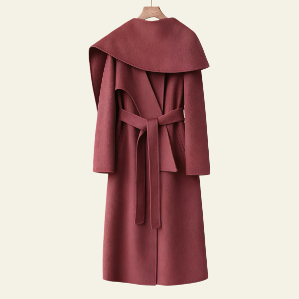 Cashmere Wool Blend Long Coat