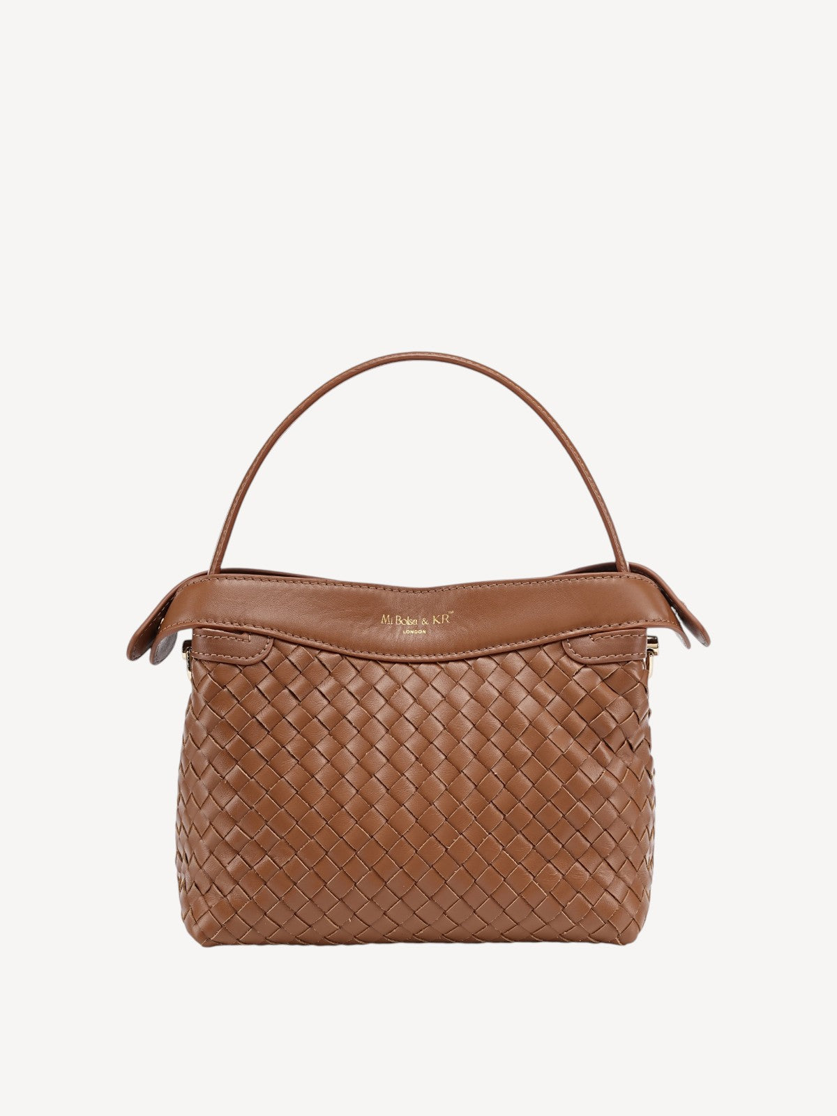 Florence Top Handle Woven - Caramel