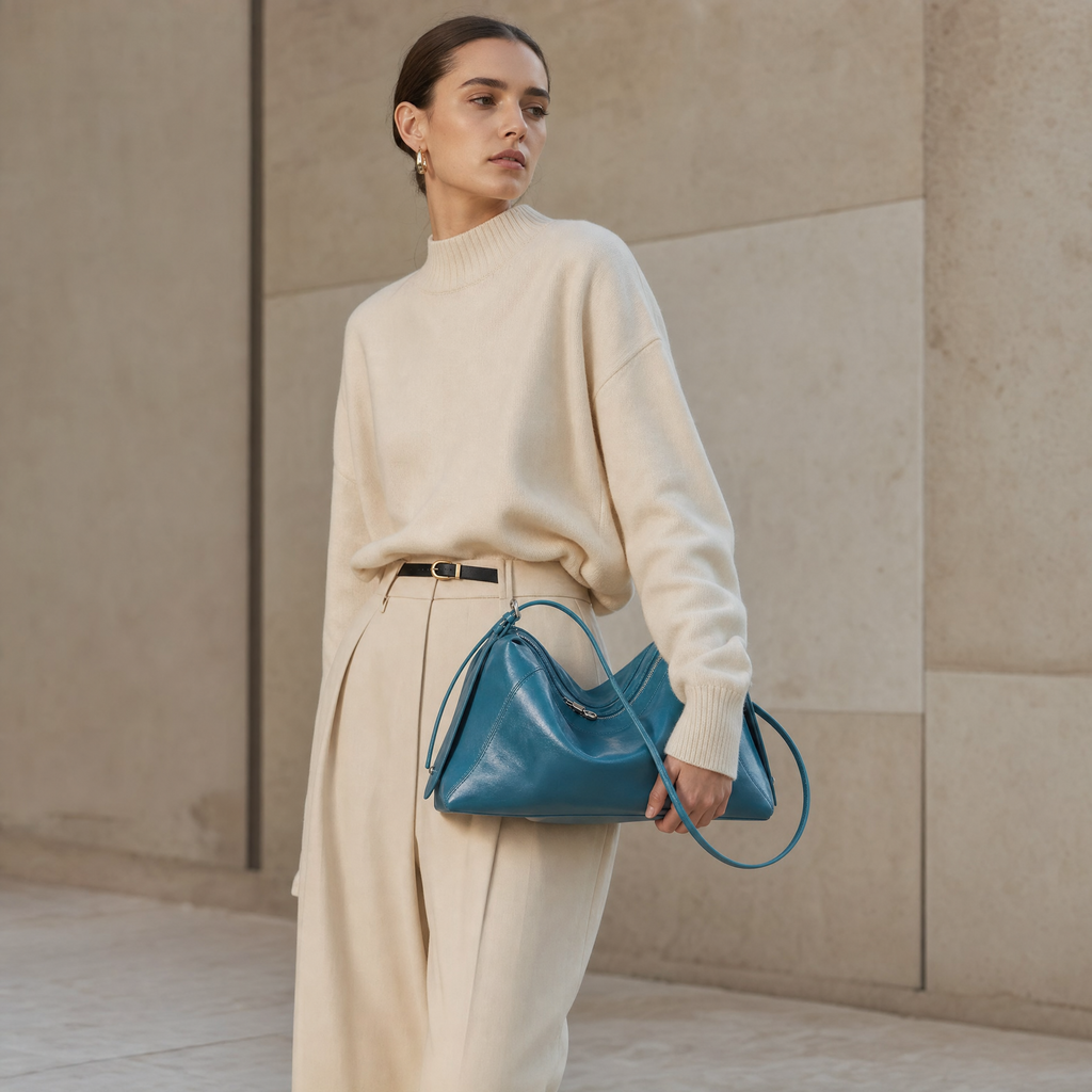 Seoul Shoulder Bag-Lake Blue