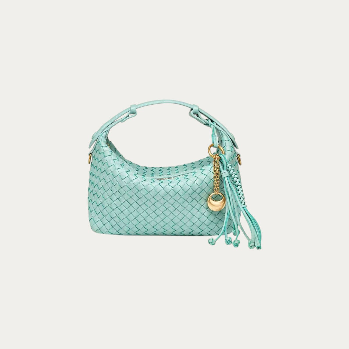 Camilla Half Moon Woven - Sky Blue