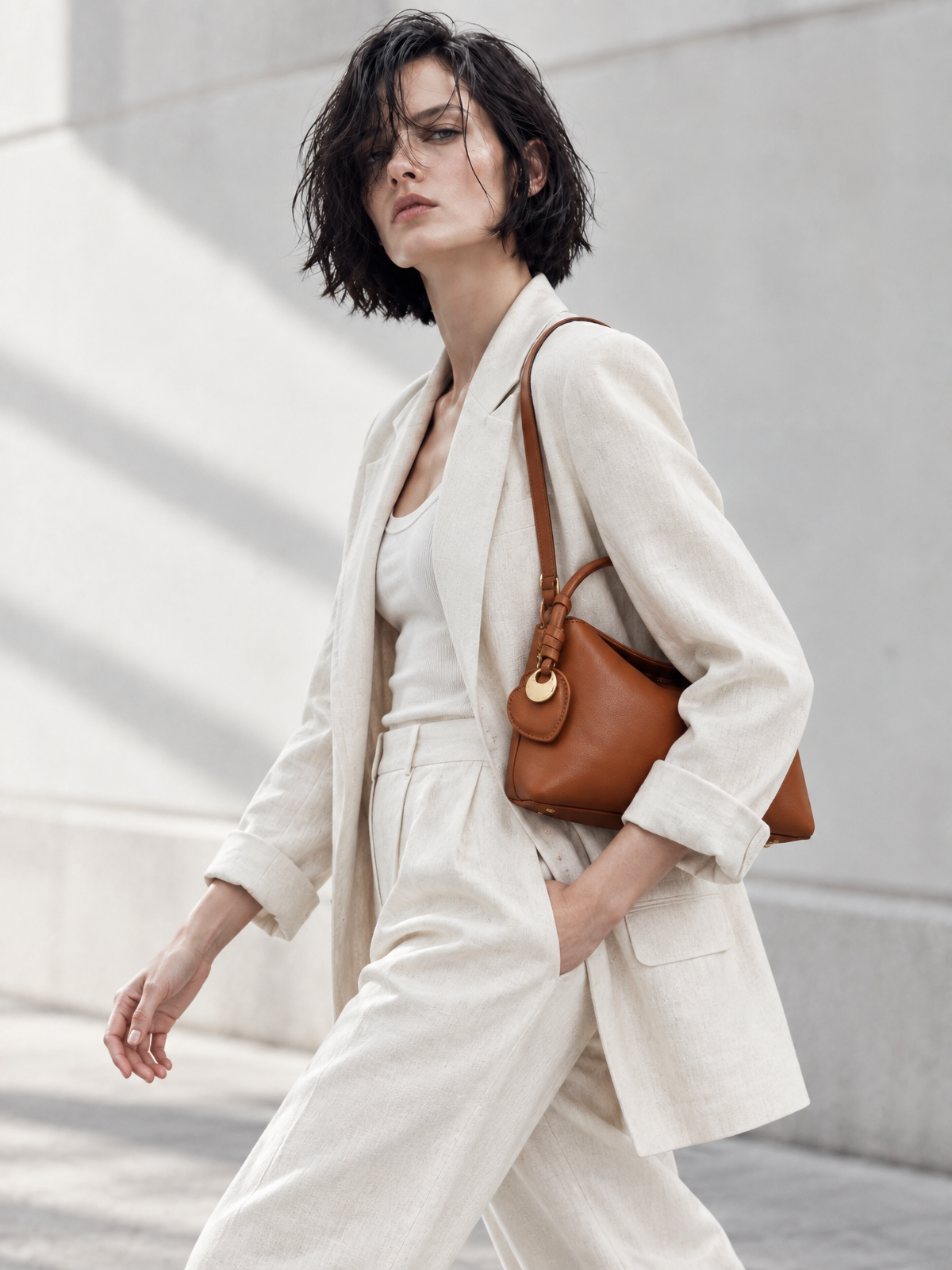 Camilla Top Handle - Brown