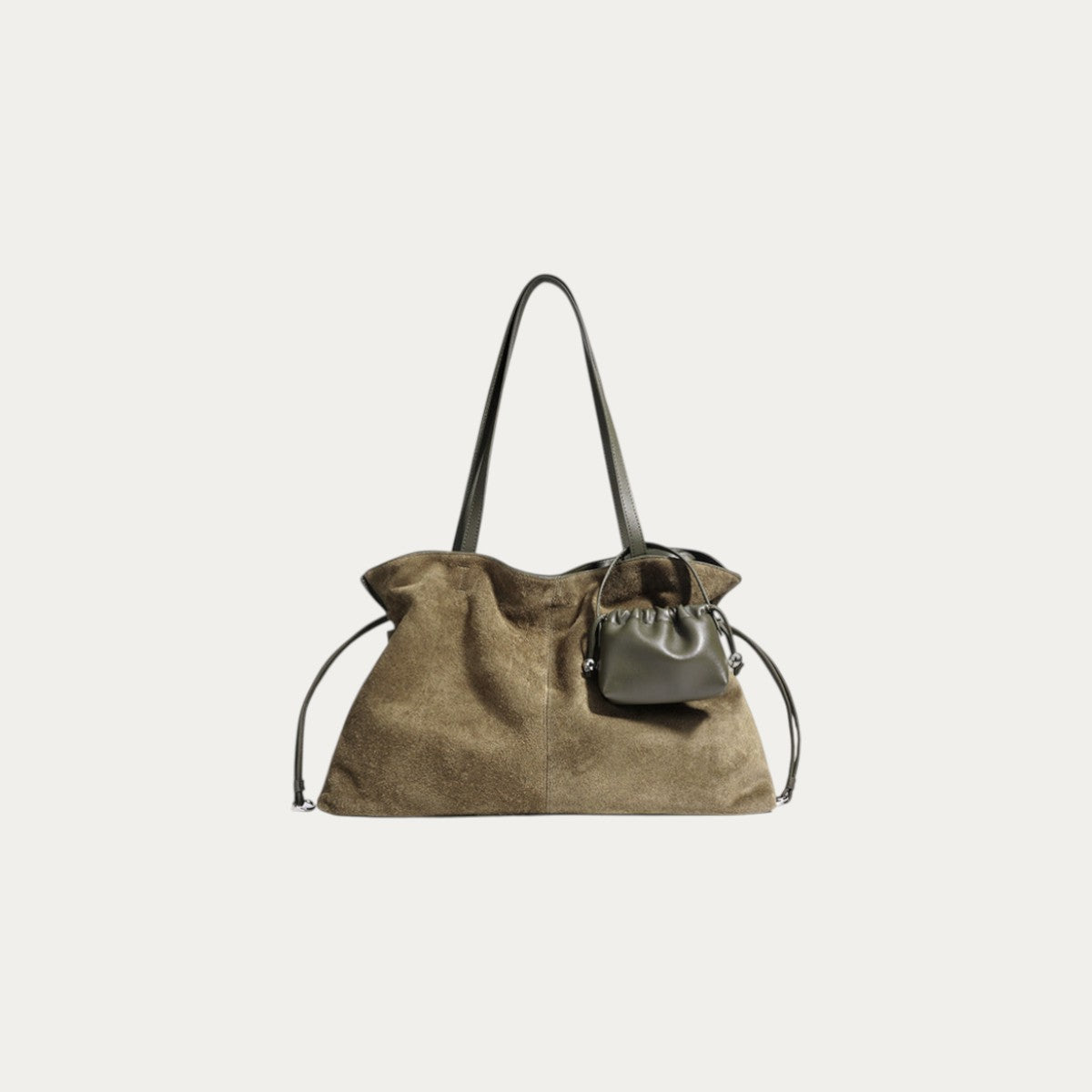 Suede Cloud Shoulder - Olive