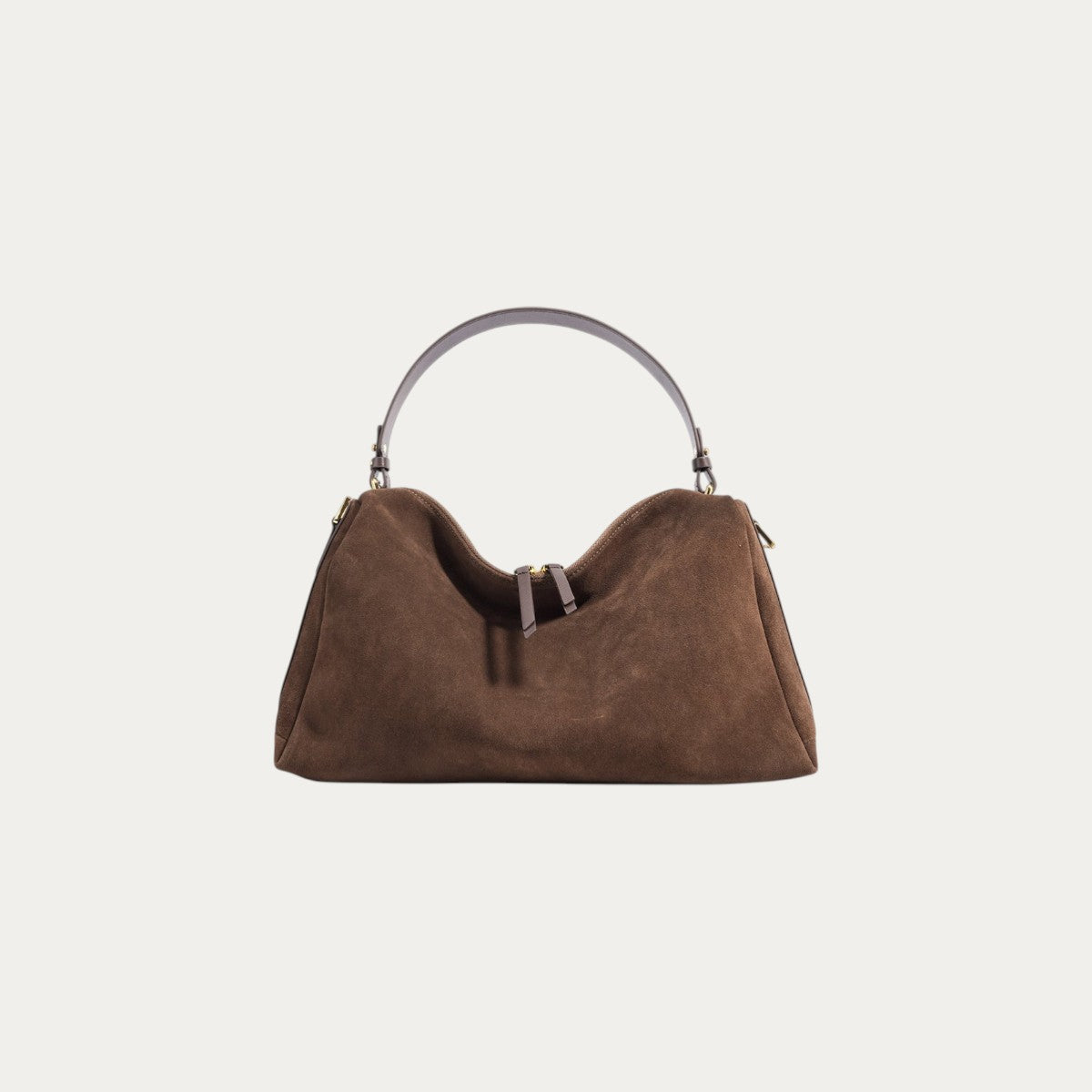 Suede Top Handle/Crossbody - Coffee
