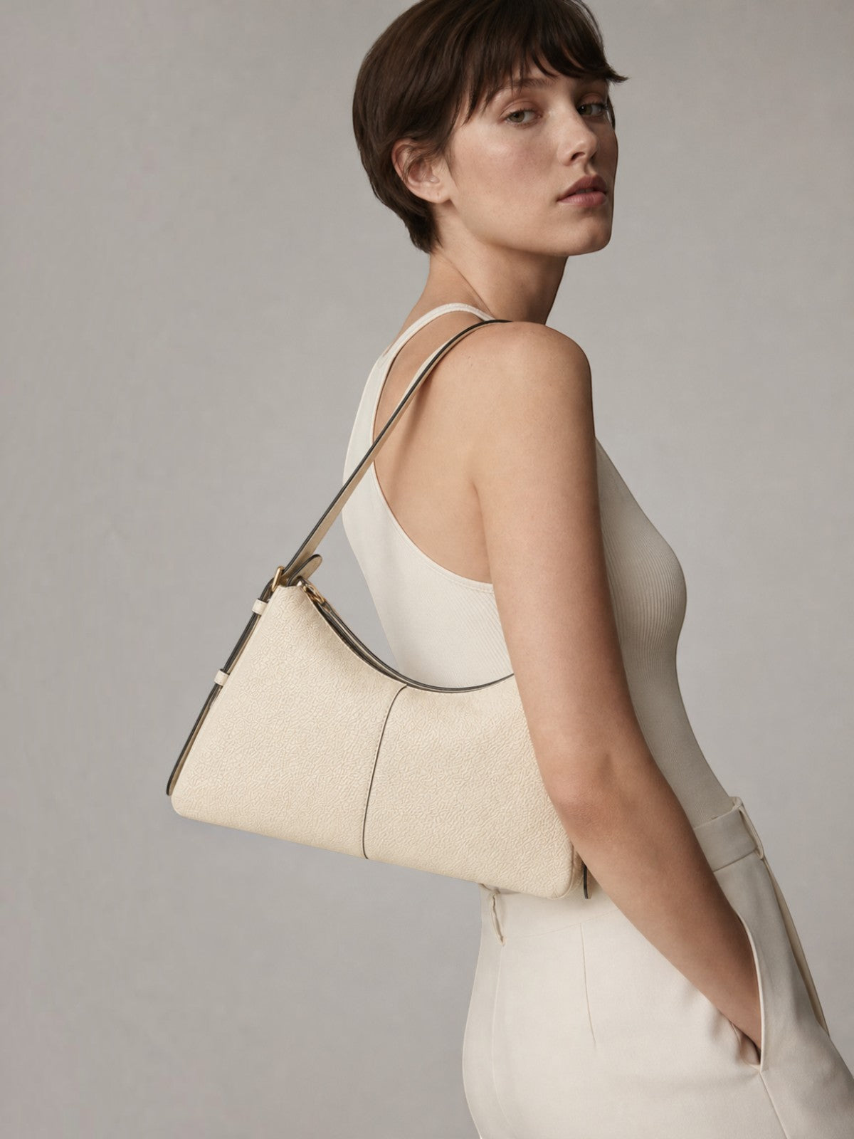 Madolyn Shoulder - Creamy White