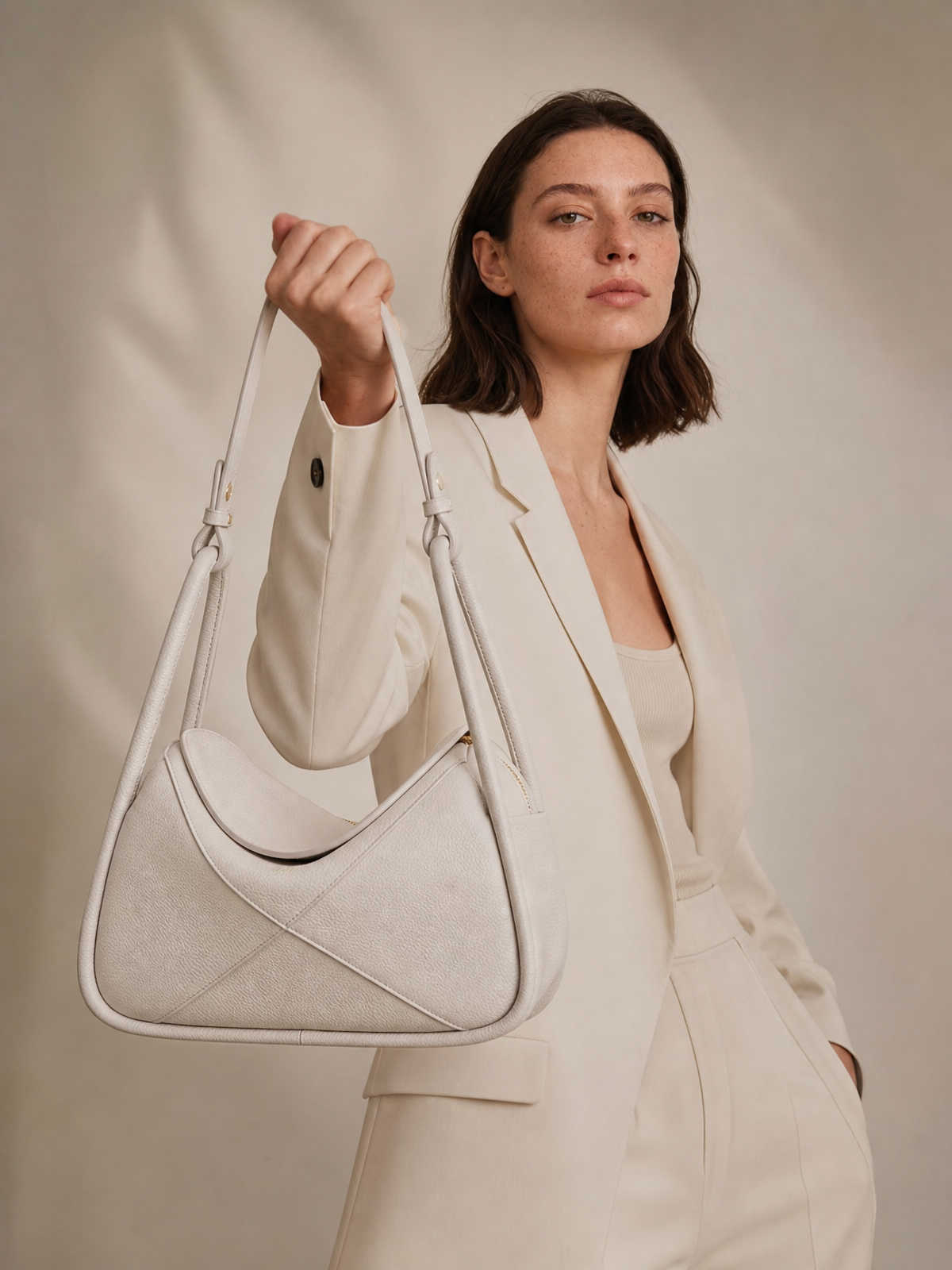 Carnaby Shoulder - Creamy White