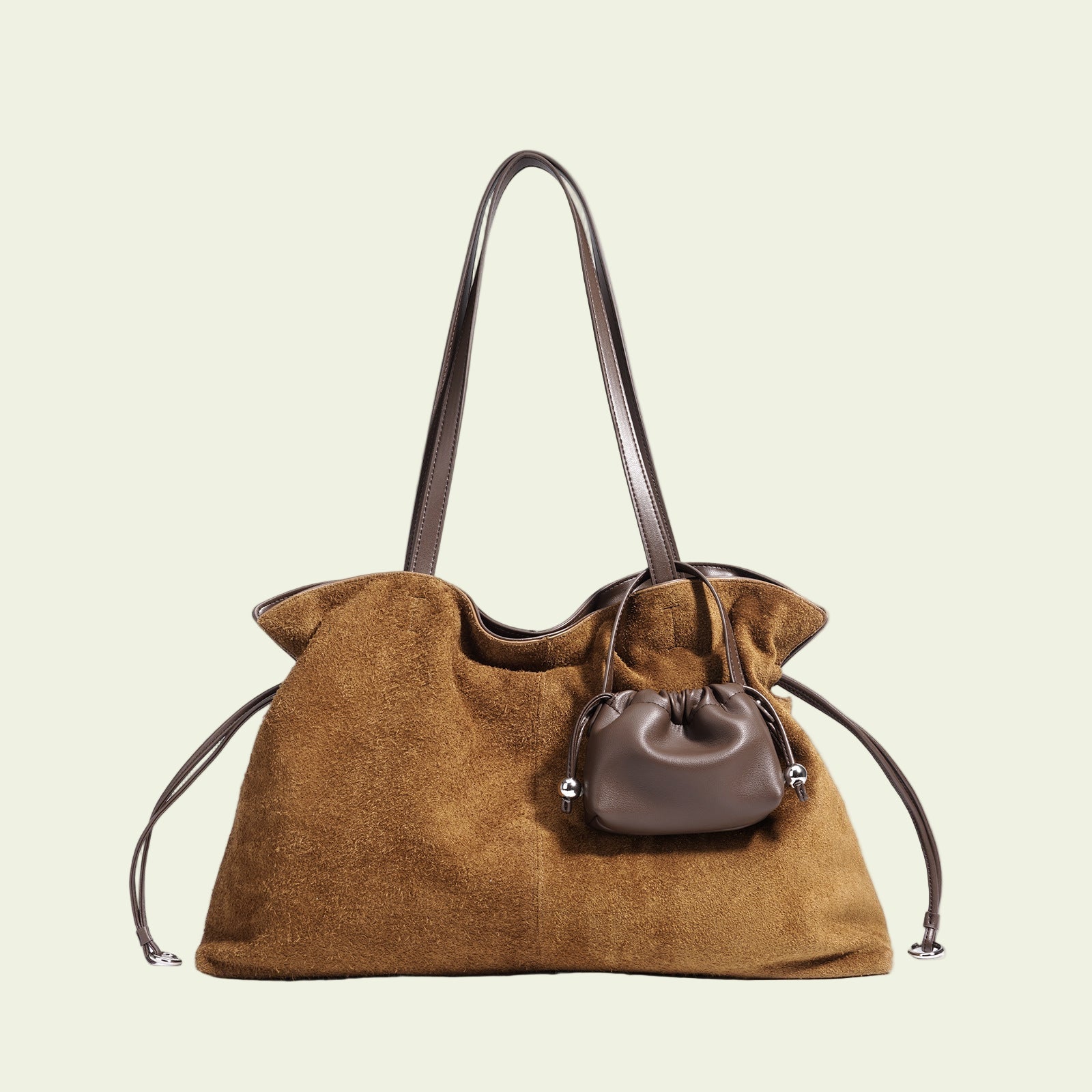 Suede Cloud Shoulder - Brown
